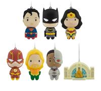 Hallmark DC Comics Justice League Mystery Lot de 2 décorations de Noël Miniatures