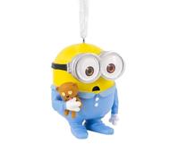 Hallmark Décoration à Suspendre Bob Le Minion - Décoration d'arbre Minions - Décoration en résine à Suspendre - Cadeau de Noël - Moi, Moche et méchant