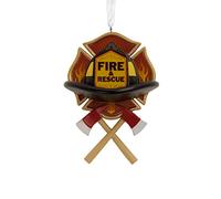 Hallmark Décoration de Noël avec emblème Incendie et Sauvetage