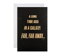 Hallmark Disney Star Wars Carte d'anniversaire Motif texte Crawl