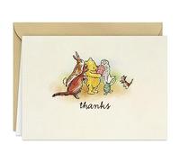 Hallmark Disney Winnie l'ourson Lot de 20 cartes de remerciement vierges avec enveloppes pour anniversaires, fêtes prénatales, amis