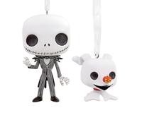 Hallmark Funko Pop Lot de 2 décorations pour Sapin de Noël L'Étrange Noël de Monsieur Jack Skellington et Zéro