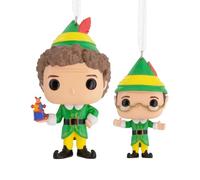 Hallmark Funko Pop! Lot de 2 décorations pour Sapin de Noël Motif Elfe et Elfe Papa