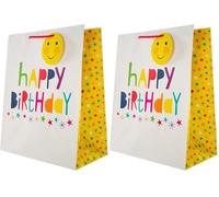Hallmark Grand sac cadeau - Motif Happy Birthday (Lot de 2)