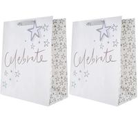 Hallmark Grand sac cadeau multi-occasions - Motif holographique (Lot de 2)