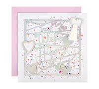 Hallmark Grande carte d'anniversaire pour femme - Motif holographique découpé