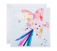 Hallmark Grande carte d'anniversaire pour maman - Motif étoile brillante classique