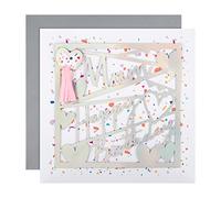 Hallmark Grande carte d'anniversaire pour maman - Motif holographique découpé