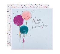 Hallmark Grande carte d'anniversaire pour nièce - Motif ballons classiques