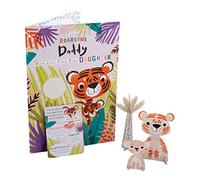 Hallmark Grande carte de fête des pères pour papa de la part de sa fille - Motif tigre mignon
