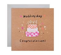 Hallmark Grande carte de mariage - Congratulations Cake Design contemporain