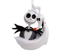 Hallmark Jack Skellington et Zero - Décoration de Sapin L'Étrange Noël de Monsieur Jack - À Suspendre - Cadeau pour Noël
