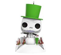 Hallmark Keepsake Décoration de Noël 2024, Disney Tim Burton The Nightmare Before Christmas Jack Skellington Snowman Funko Pop!, Cadeaux pour Les Fans de Disney