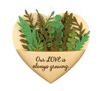 Hallmark Keepsake Décoration de Noël 2024, Growing in Love, métal et Tissu, Cadeau pour Couple