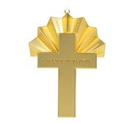 Hallmark Keepsake Décoration de Noël 2024, l'amour de Dieu Brille Lumineux, métal, Cadeau de Foi