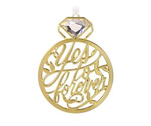 Hallmark Keepsake Décoration de Noël 2024, nos fiançailles, métal, Cadeau pour Couple