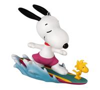 Hallmark Keepsake Décoration de Noël 2024, Peanuts Spotlight on Snoopy Surf's Up!, Cadeaux pour Les Fans de Peanuts