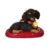 Hallmark Keepsake Décoration de Noël 2025, Chiot Amour Teckel à Poils Longs, Cadeaux pour Les Amoureux des Animaux