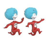 Hallmark Keepsake Lot de 2 décorations de Noël 2024, Le Chat dans Le Chapeau, Thing One et Thing Two, Cadeaux pour Les Fans de Dr. Seuss