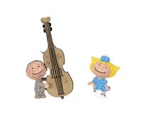 Hallmark Keepsake Lot de 2 Mini décorations de Noël 2024, The Peanuts Gang Sally et Pigpen, Cadeaux pour Les Fans de cacahuètes