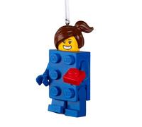 Hallmark Lego Figurine de Fille en Brique, décoration d'arbre, Objet de Collection, Bleu