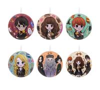 Hallmark Lot de 12 décorations de Sapin de Noël Harry Potter, Boules en étain