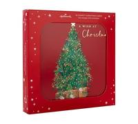 Hallmark Lot de 16 cartes de Noël, 2 motifs, arbre de Noël et couronne, cartes de Noël caritatives, avec enveloppes