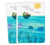 Hallmark Lot de 2 cartes d'encouragement « Get Well Soon » (tortue flottante)