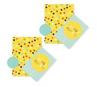 Hallmark Lot de 2 feuilles, 2 étiquettes et 2 cartes en 1 motif