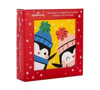 Hallmark Lot de 20 cartes de Noël pour enfants, 4 motifs, personnages festifs, cartes de Noël caritatives, avec enveloppes