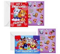 Hallmark Lot de 24 cartes de Saint-Valentin et d'autocollants Paw Patrol pour enfants (24 cartes avec enveloppe)