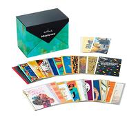 Hallmark Lot de 24 cartes de vœux assorties faites à la main en acajou - Cartes d'anniversaire, de fête prénatale, de mariage, de condoléances, cartes de remerciement, bleu (5EBN1044)