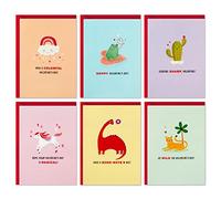 Hallmark Lot de 36 cartes de Saint-Valentin vierges pour l'école des enfants, puns d'animaux (36 cartes vierges de Saint-Valentin avec enveloppes)