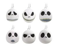 Hallmark Lot de 6 décorations de Noël Miniatures Disney L'Étrange Noël Jack Skellington Heads de Tim Burton