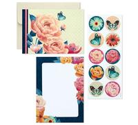 Hallmark Lot de tasses et de bloc-notes Motif Hello Beautiful Day 7,6 cm Ensemble de papeterie florale.