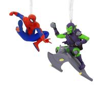 Hallmark Marvel Lot de 2 décorations de Noël Spider-Man et Gobelin Vert