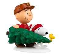 Hallmark Ornement à Suspendre Keepsake Peanuts - Charlie Brown, Snoopy & Woodstock avec Arbre