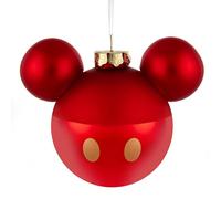 Hallmark Ornement en Verre avec Oreilles de Mickey Mouse - Décoration d'arbre - Disney - Rouge