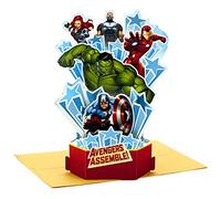 Hallmark Paper Wonder Avengers Carte d'anniversaire pop-up Iron Man, Hulk, Captain America