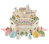 Hallmark Paper Wonder Carte d'anniversaire pop-up Disney Princess pour enfants (scène de château avec figurines de princesse en papier)
