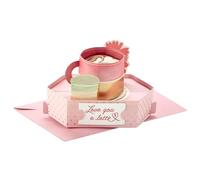 Hallmark Paper Wonder Carte d'anniversaire pop-up ou de fête des mères (latte)