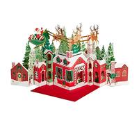 Hallmark Paper Wonder Carte de Noël pop-up Motif Père Noël et traîneau Multicolore