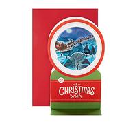 Hallmark Paper Wonder Carte de Noël pop-up musicale 3D Motif Père Noël et traîneau