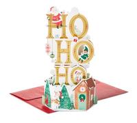 Hallmark Paper Wonder Cartes de Noël pop-up 3D (Vintage Ho, Ho, Ho Santa)