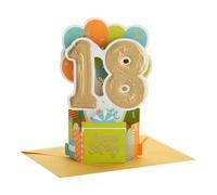 Hallmark Paper Wonder Collection Carte pop-up 3D pour 18e anniversaire