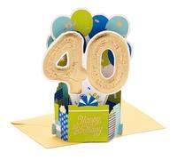 Hallmark Paper Wonder Collection Carte pop-up 3D pour 40e anniversaire