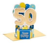 Hallmark Paper Wonder Collection Carte pop-up 3D pour 50e anniversaire