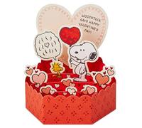 Hallmark Paper Wonder Mini carte de Saint-Valentin Motif Snoopy Rouge 3D et Woodstock