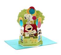Hallmark Paper Wonder Peanuts Carte d'anniversaire pop-up (Noopy, Charlie Brown, Day filled with Fun)