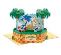 Hallmark Paper Wonder Sonic the Hedgehog Carte pop-up pour anniversaire, remise de diplôme, félicitations